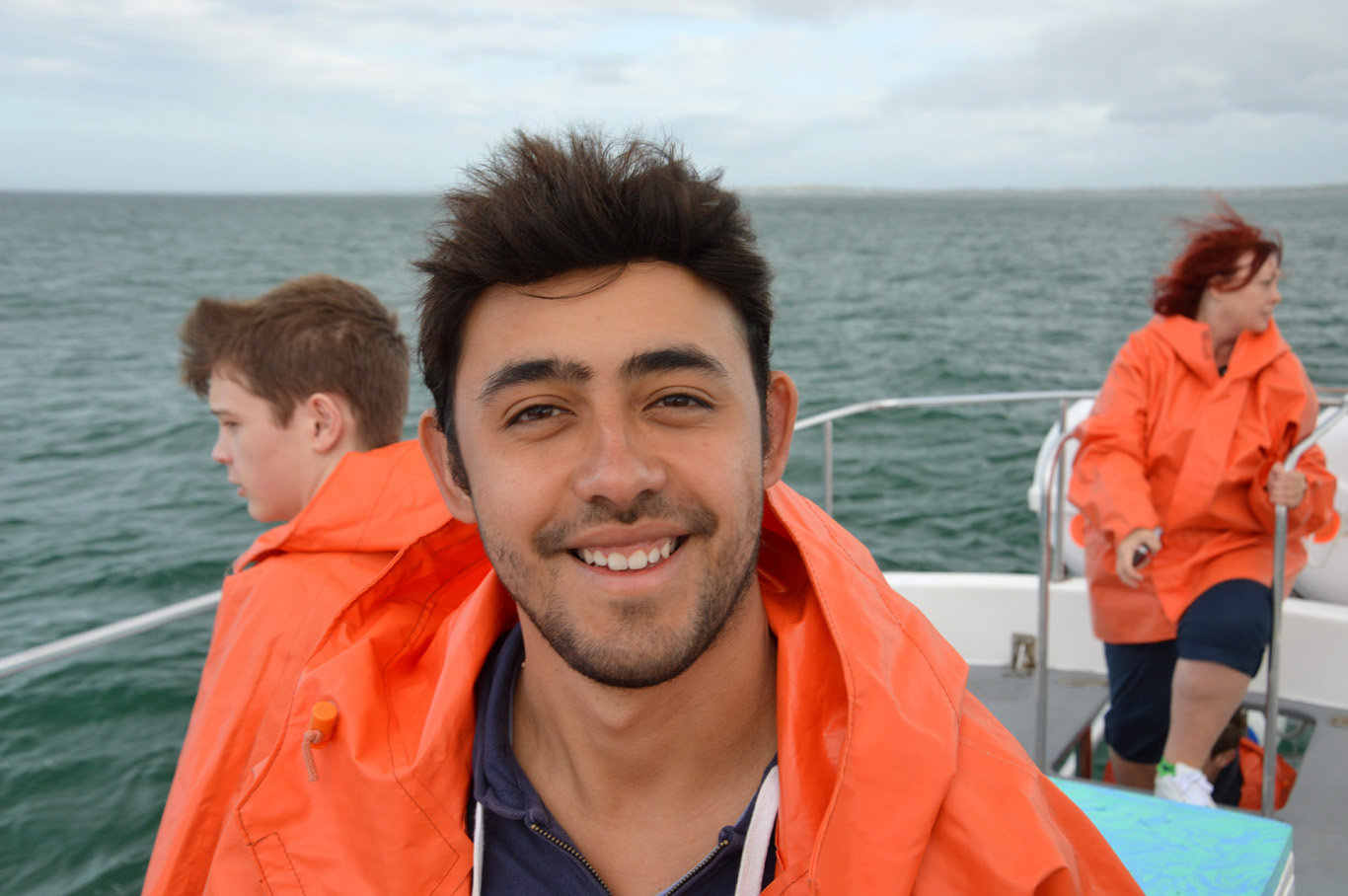 On the boat
