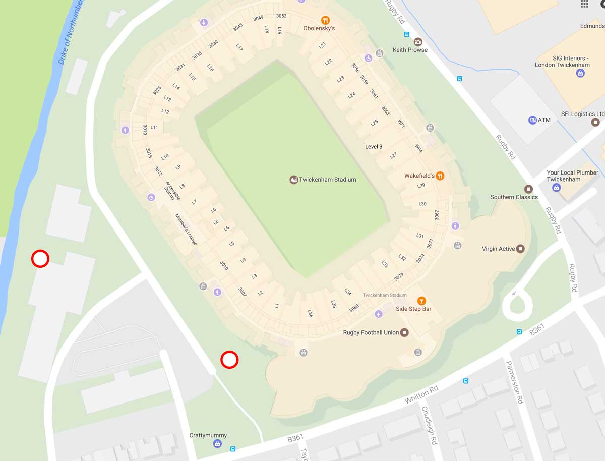 One real ale bar is located in the West Fan Village. The other inside the concourse in the south corner.