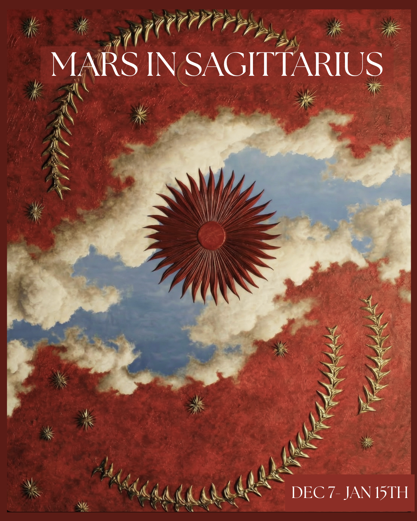 The Fire of Direction Mars in Sagittarius- Dec 7th to Jan 15th