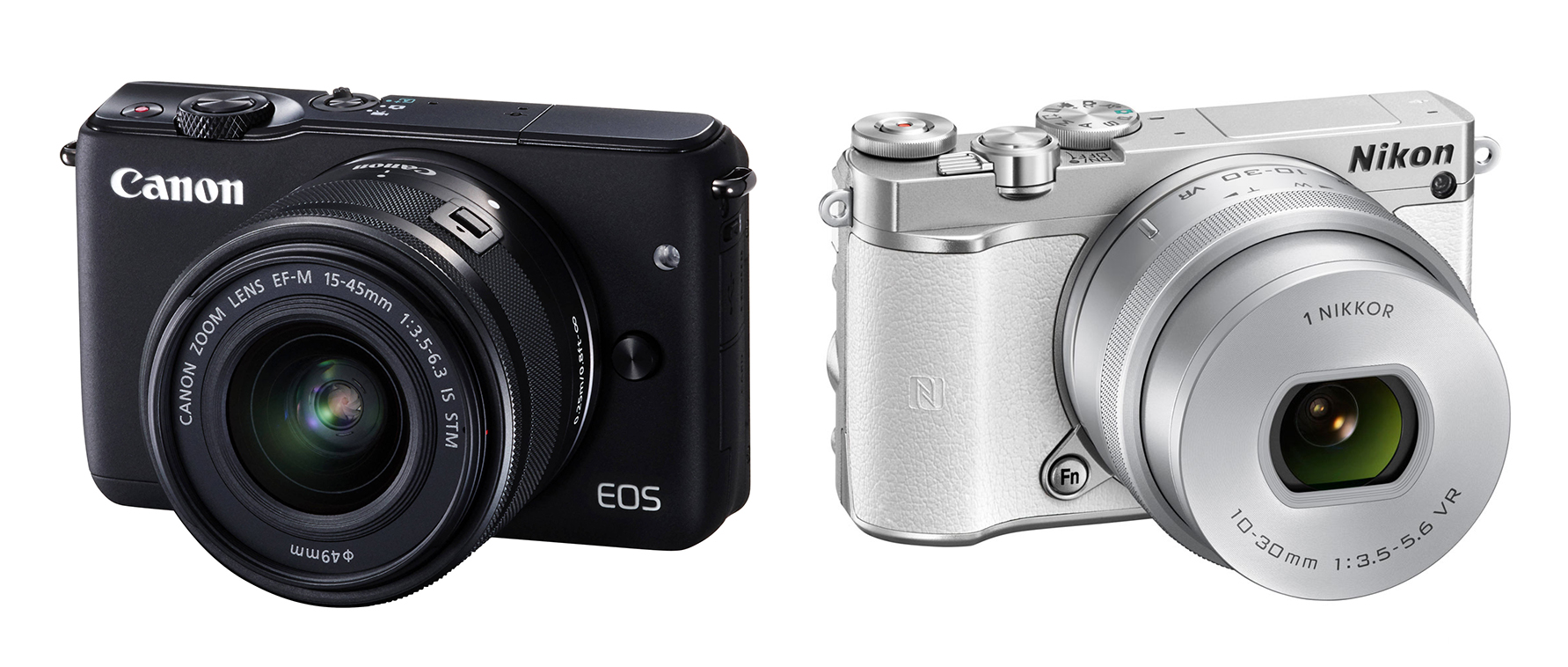 Canon EOS M10 & Nikon 1 J5
