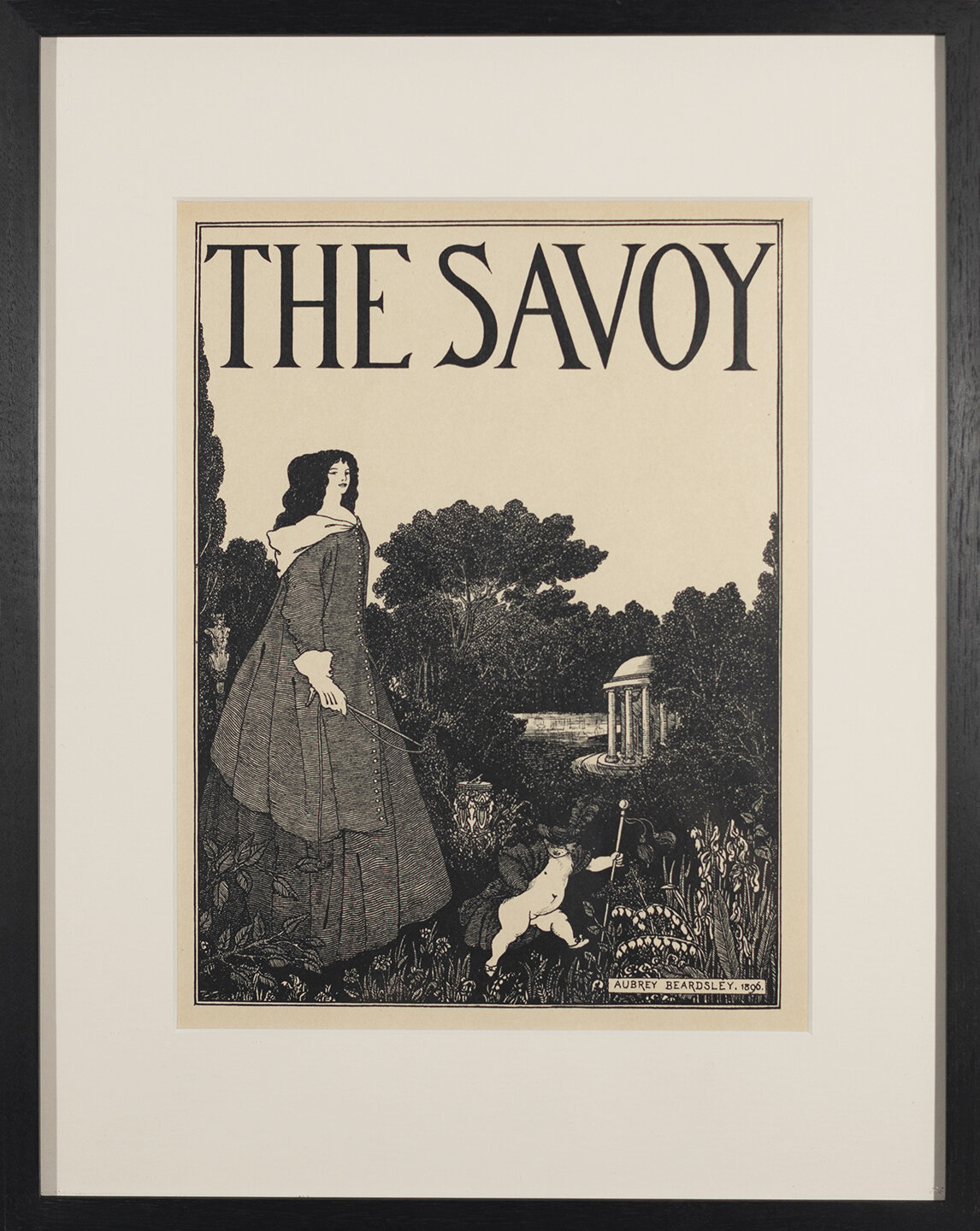 Aubrey Beardsley, cover design for No. 1 of "The Savoy."