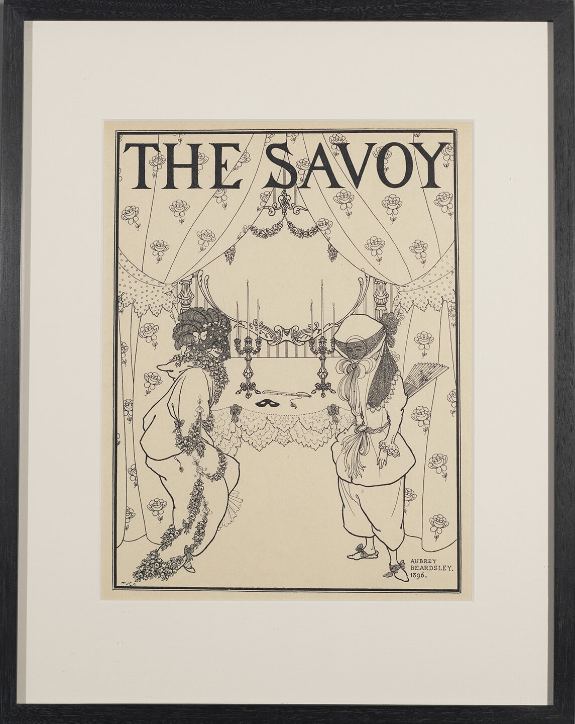 Aubrey Beardsley, title page design for No. 1 of "The Savoy." 