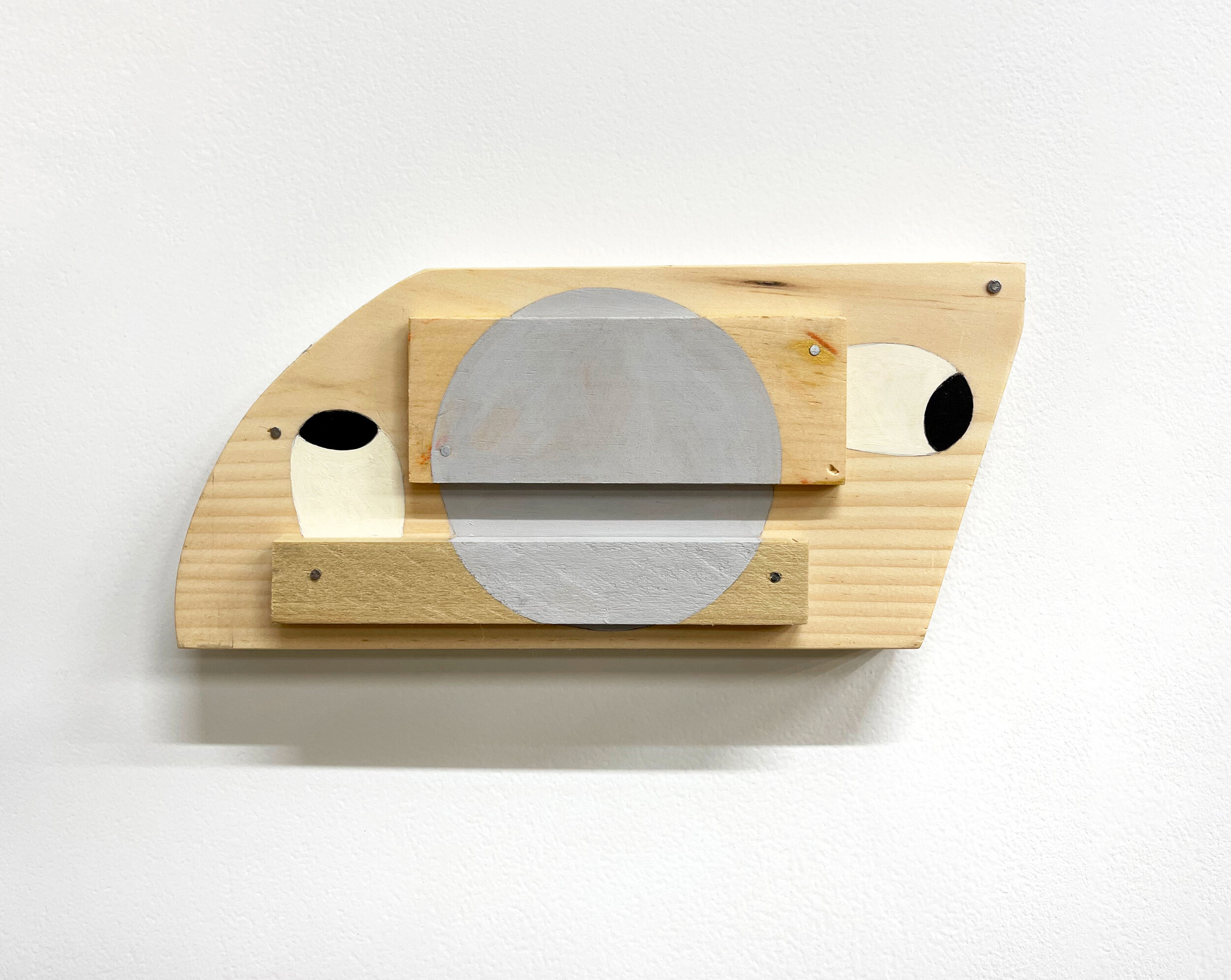  Christina Tenaglia, untitled, 2020, wood, paint, nails, 3-1/2” x 12-1/2” x 1" 