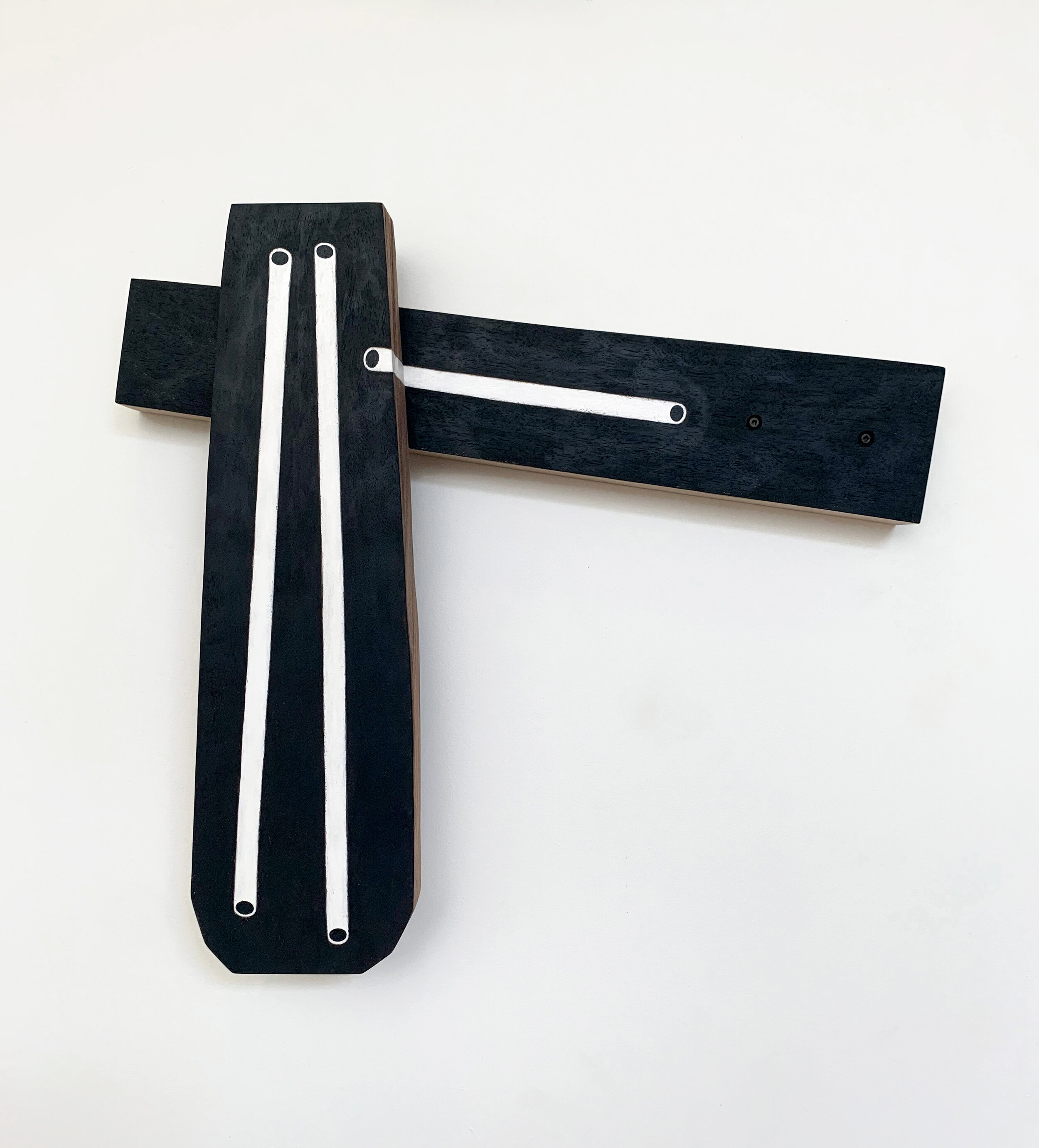  Christina Tenaglia, untitled, 2020, wood, paint, screws, 18” x 16" x 3” 