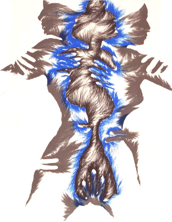  Marisol,  Untitled III , 1979, lithograph, signed and numbered in pencil, 41 x 29 inches, edition of 15 