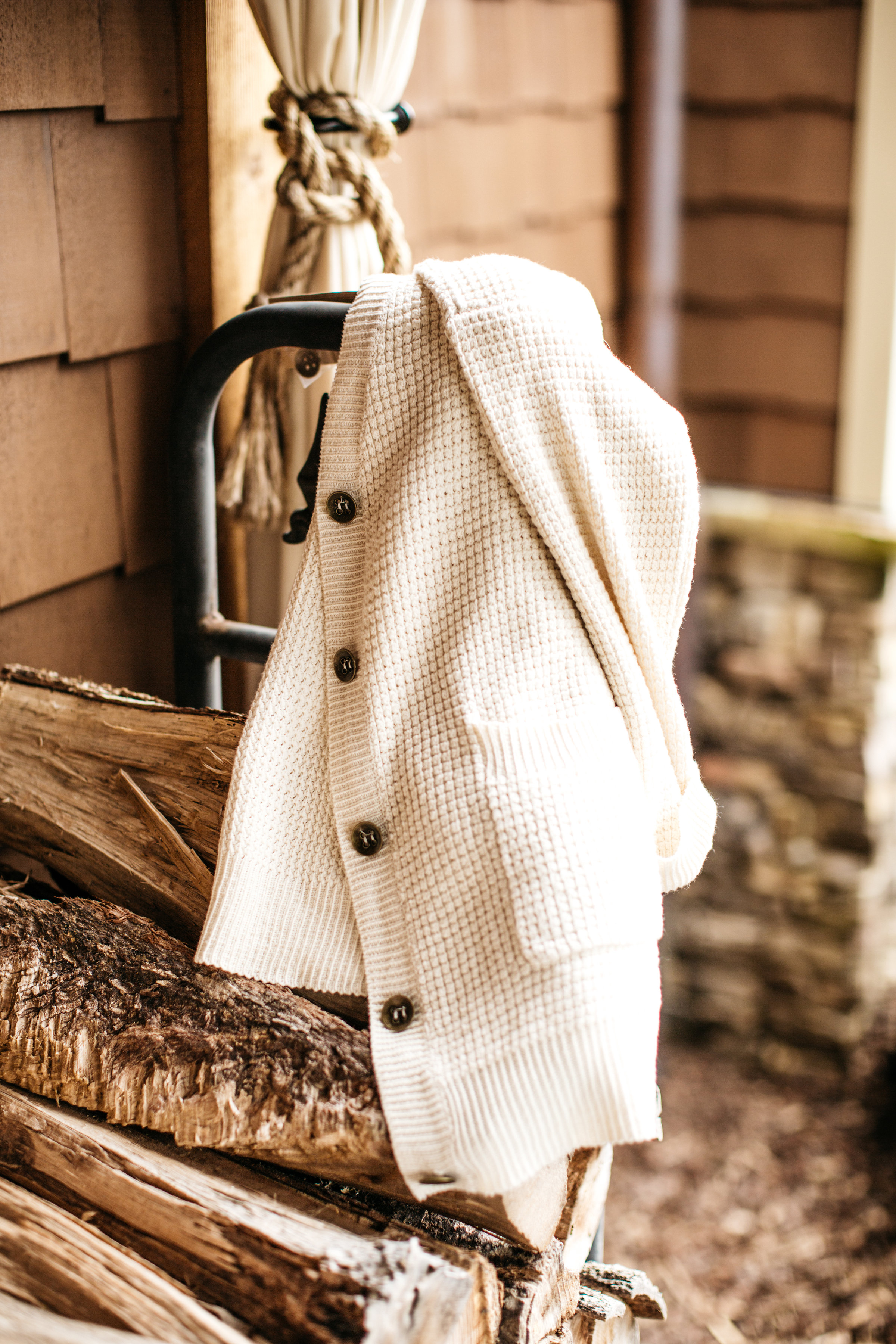 Hamptons Cardigan in Cream (shop in our store!)
