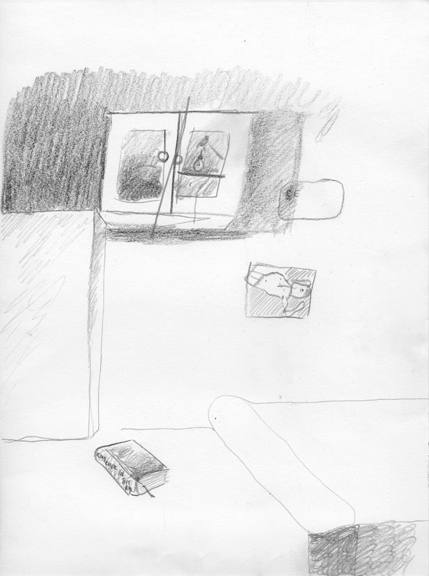 drawing_Quimper_abovecafe_mirrorcuboard_wall_2010.png