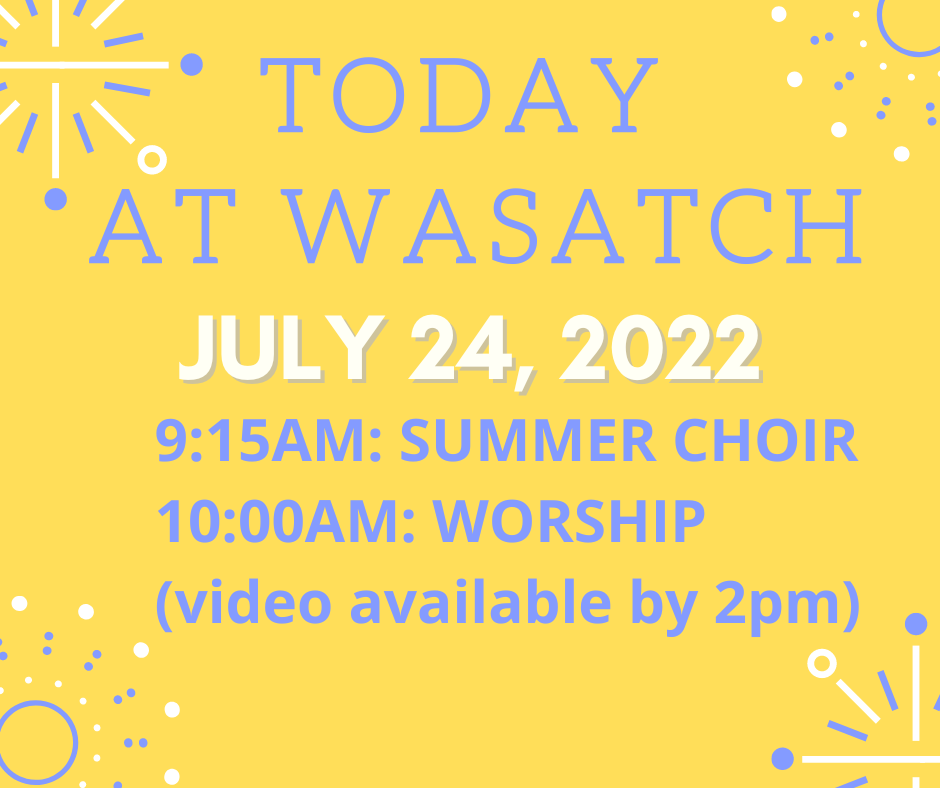 Worship from Wasatch — Wasatch Presbyterian Church