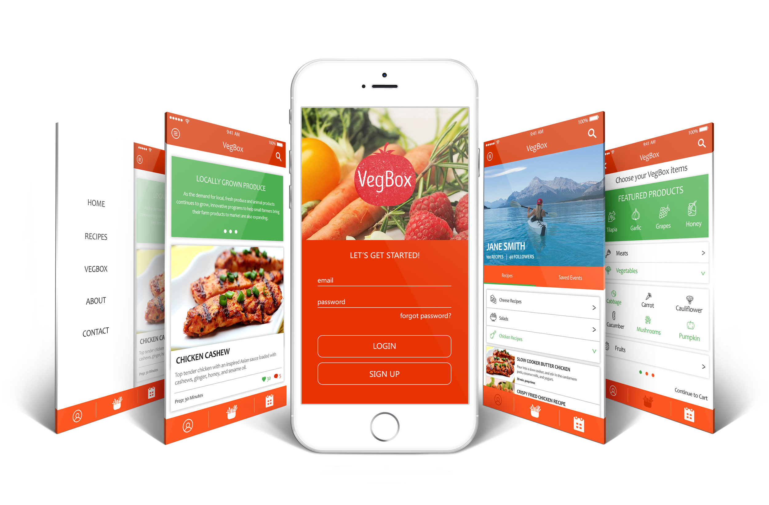Veg Box App UI Design