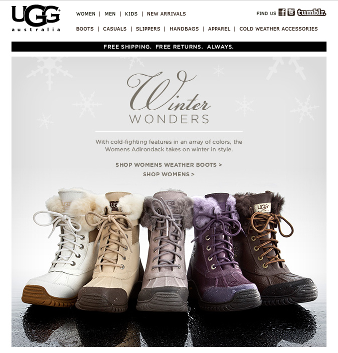 ugg email sign up