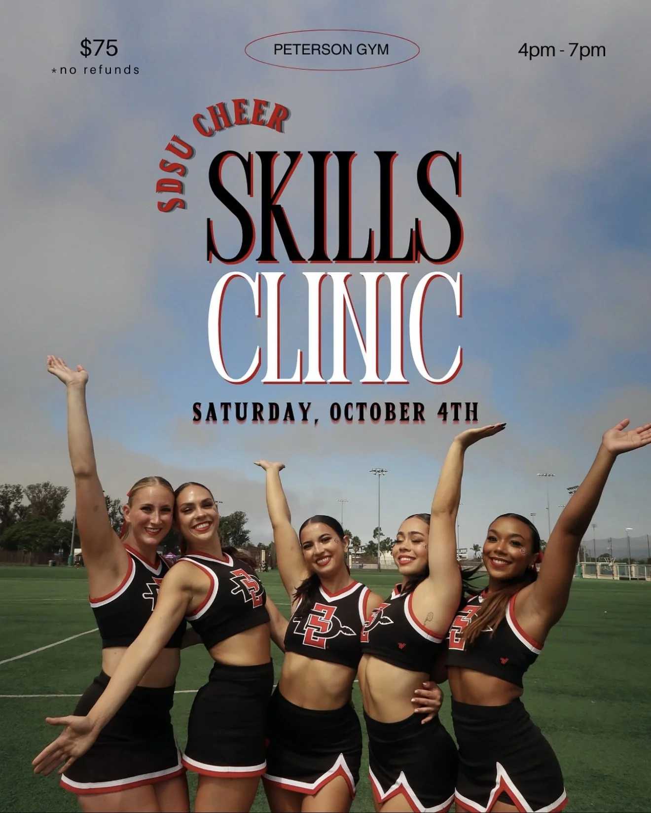 SDSU Cheerleading Skills Clinic