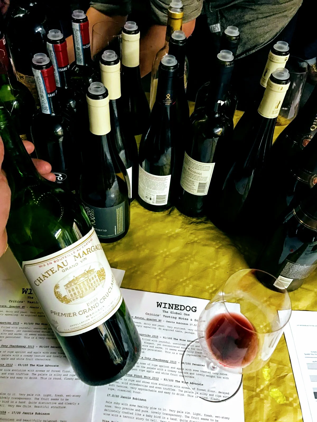  Blind tasting, definitely a 1999 Château Margaux..