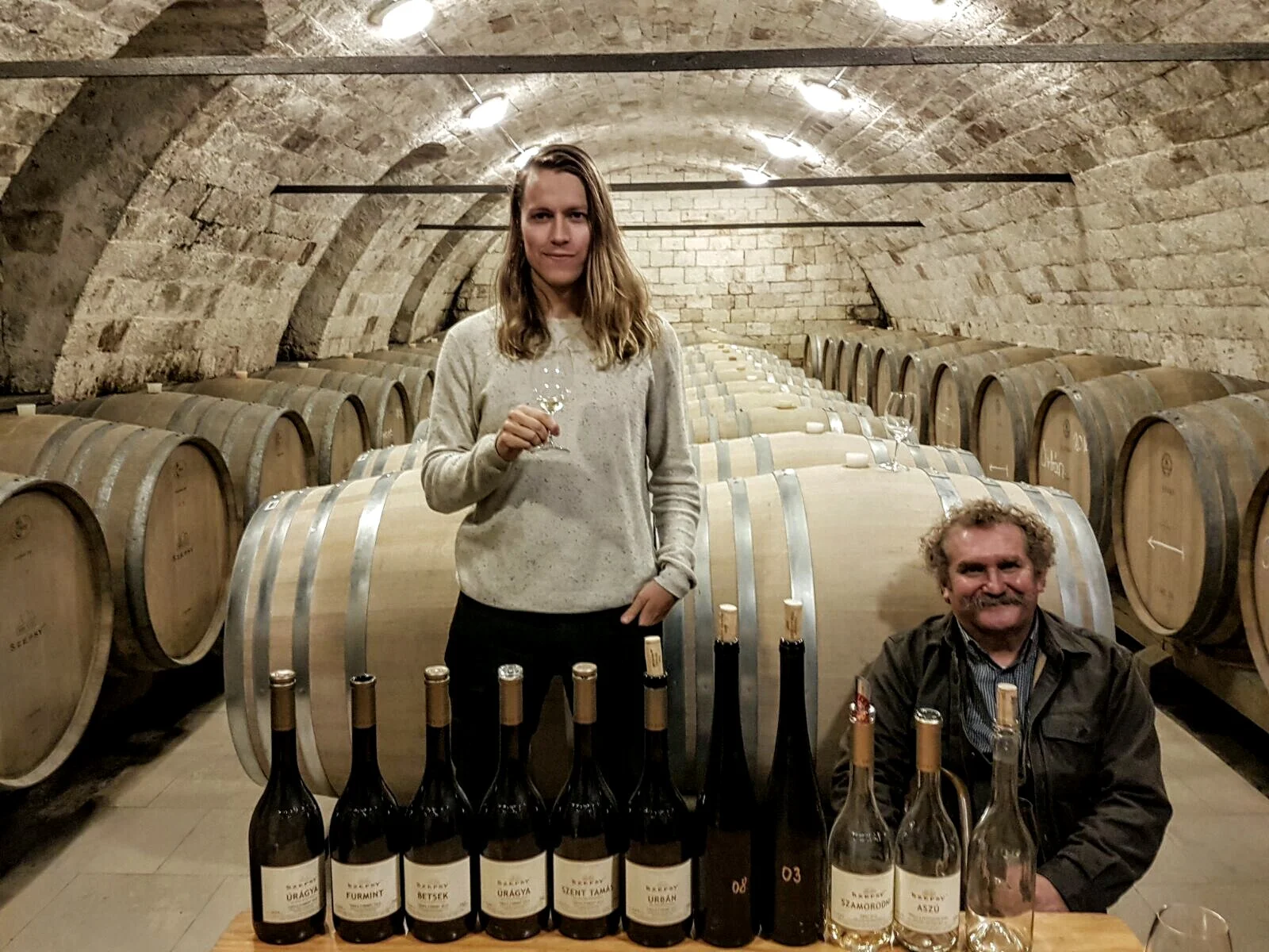 Szepsy cellar and a crazy Furmint line up...