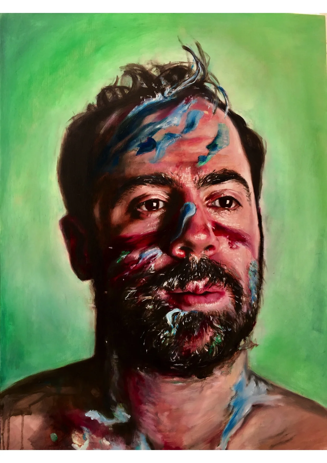 Dan, Paint Play. Oil on Board, 60x80cm (SOLD)