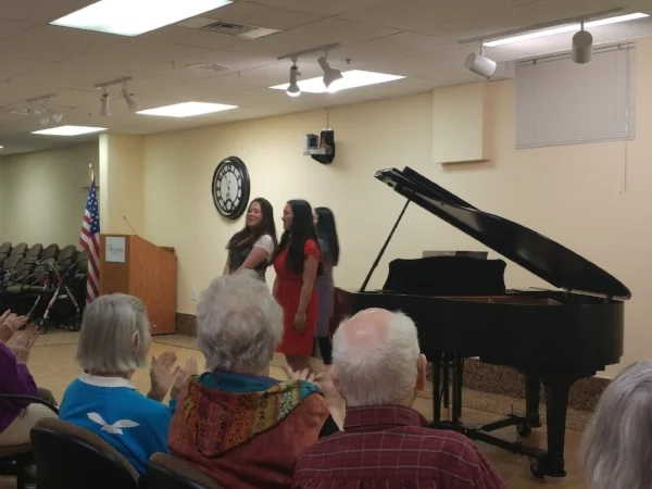 The crowd loved the "C.S. Variations" duet as well as the other pieces performed!