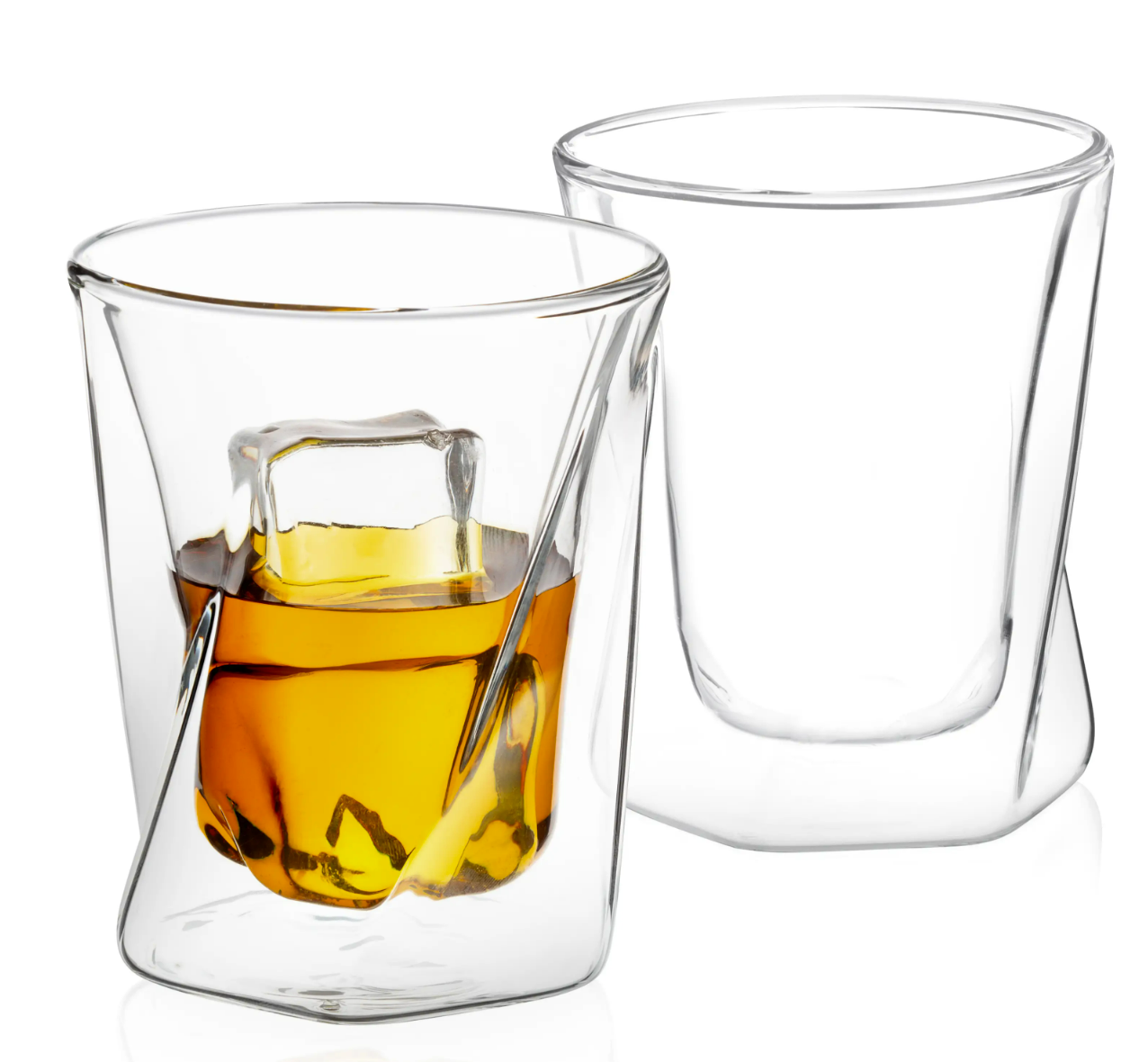 Buy Double Wall Hexagon Shape Whiskey Glass, 1CHASE