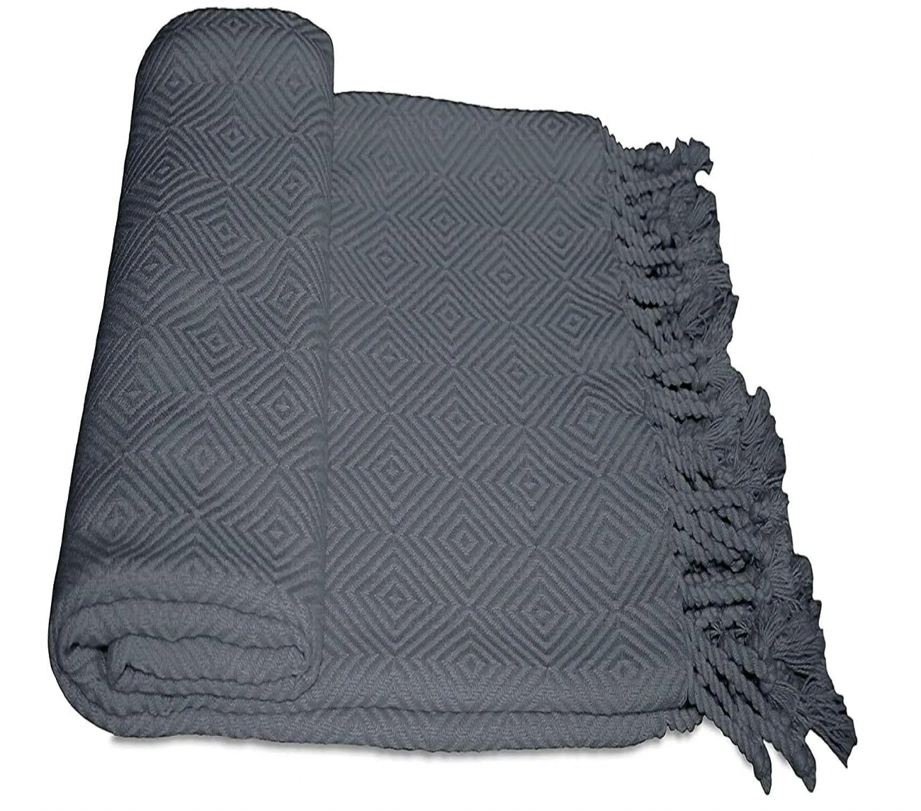 Cotton Diamond Throw Blanket — John Osborn & Co.