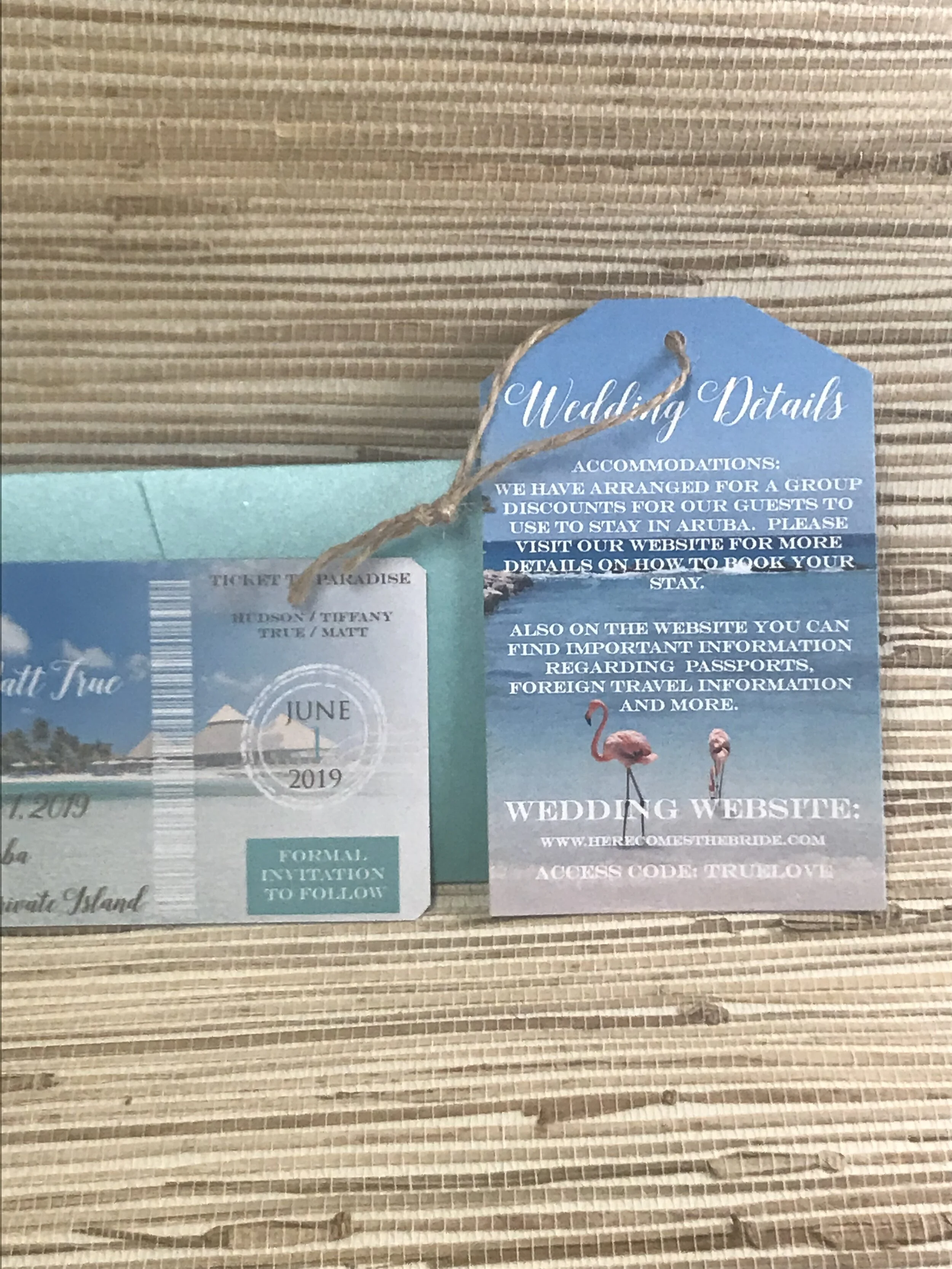 Aruba Flamingo Boarding Pass — The Stylish Scribe