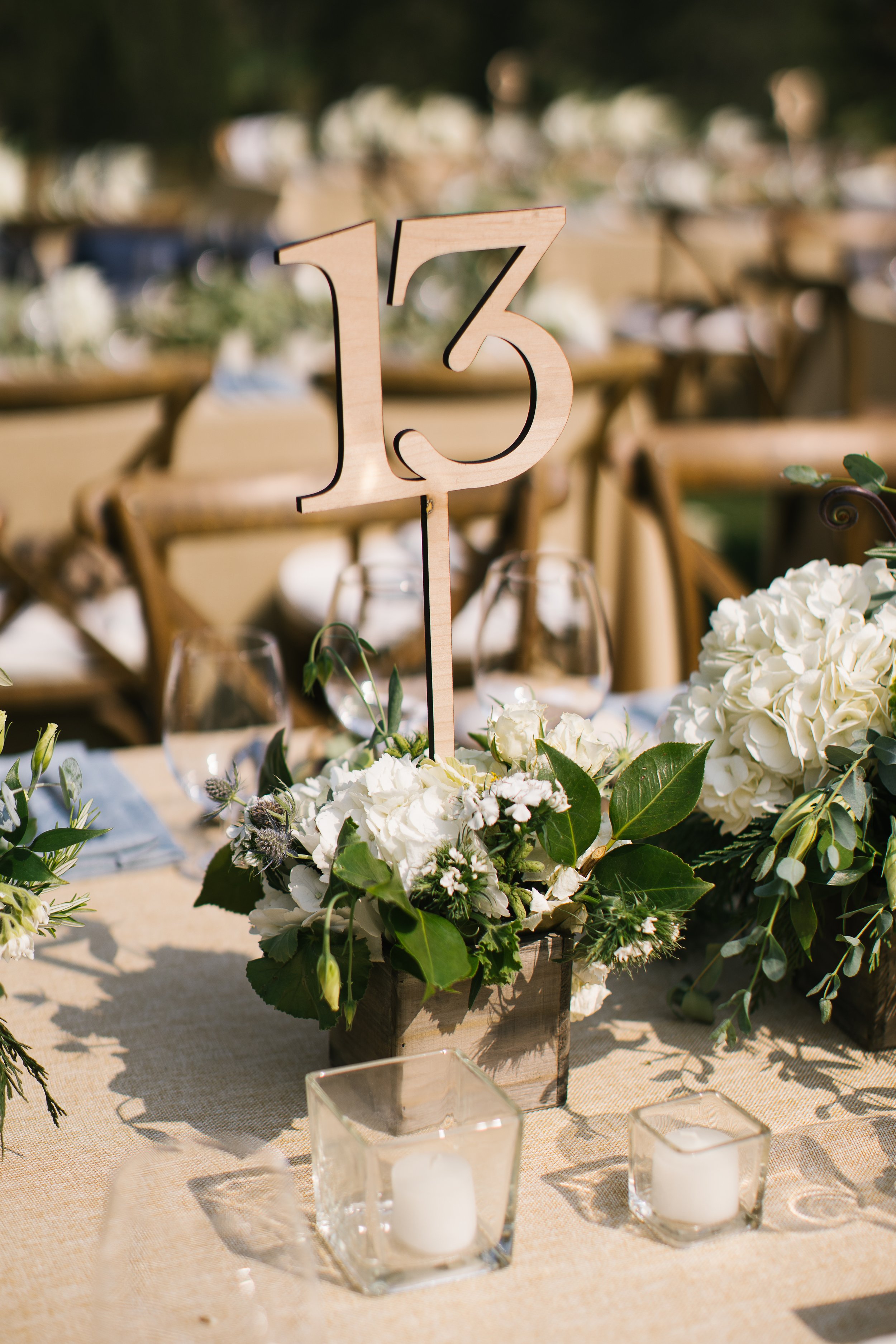 Wood Table Numbers