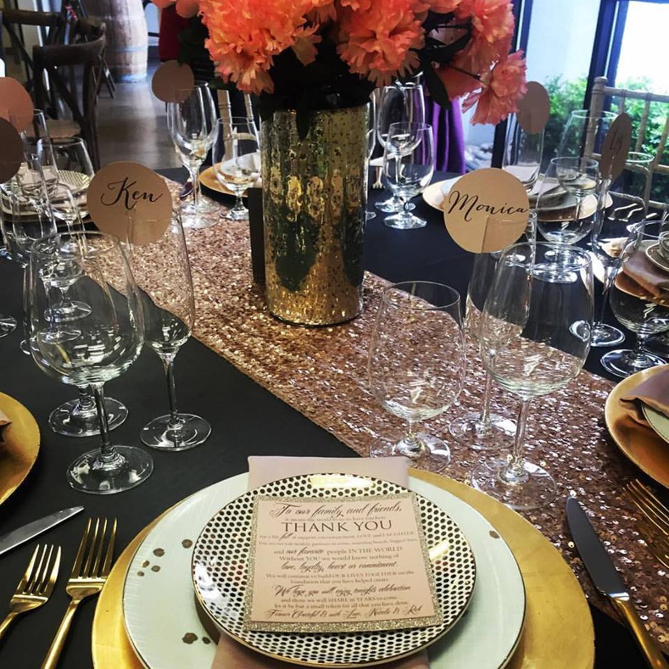 Square Glitter Thank You 