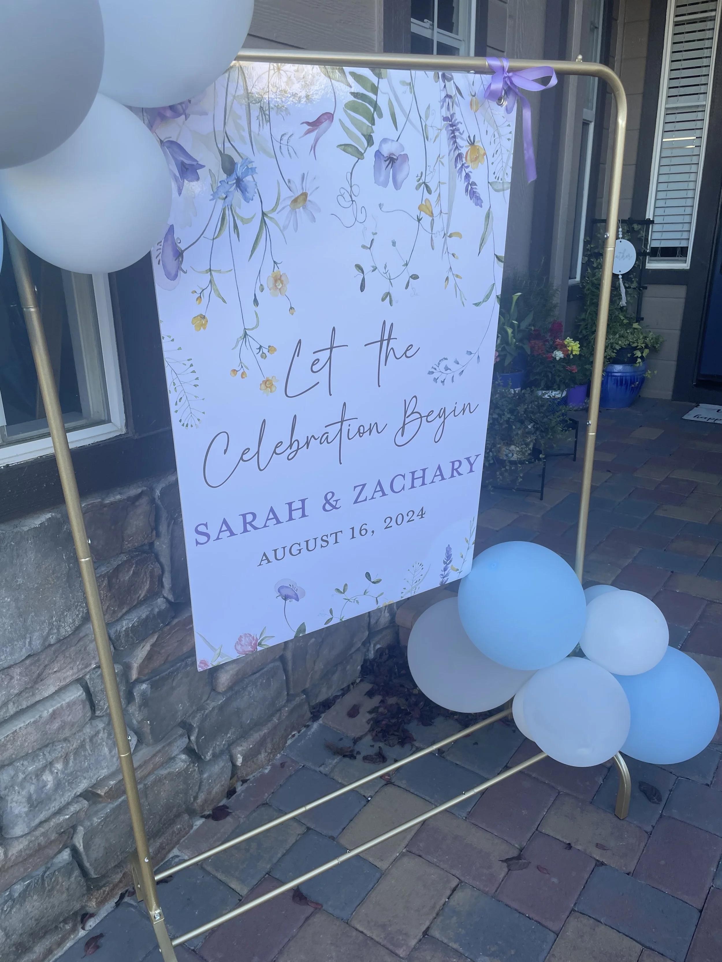 Wildflower Welcom Sign