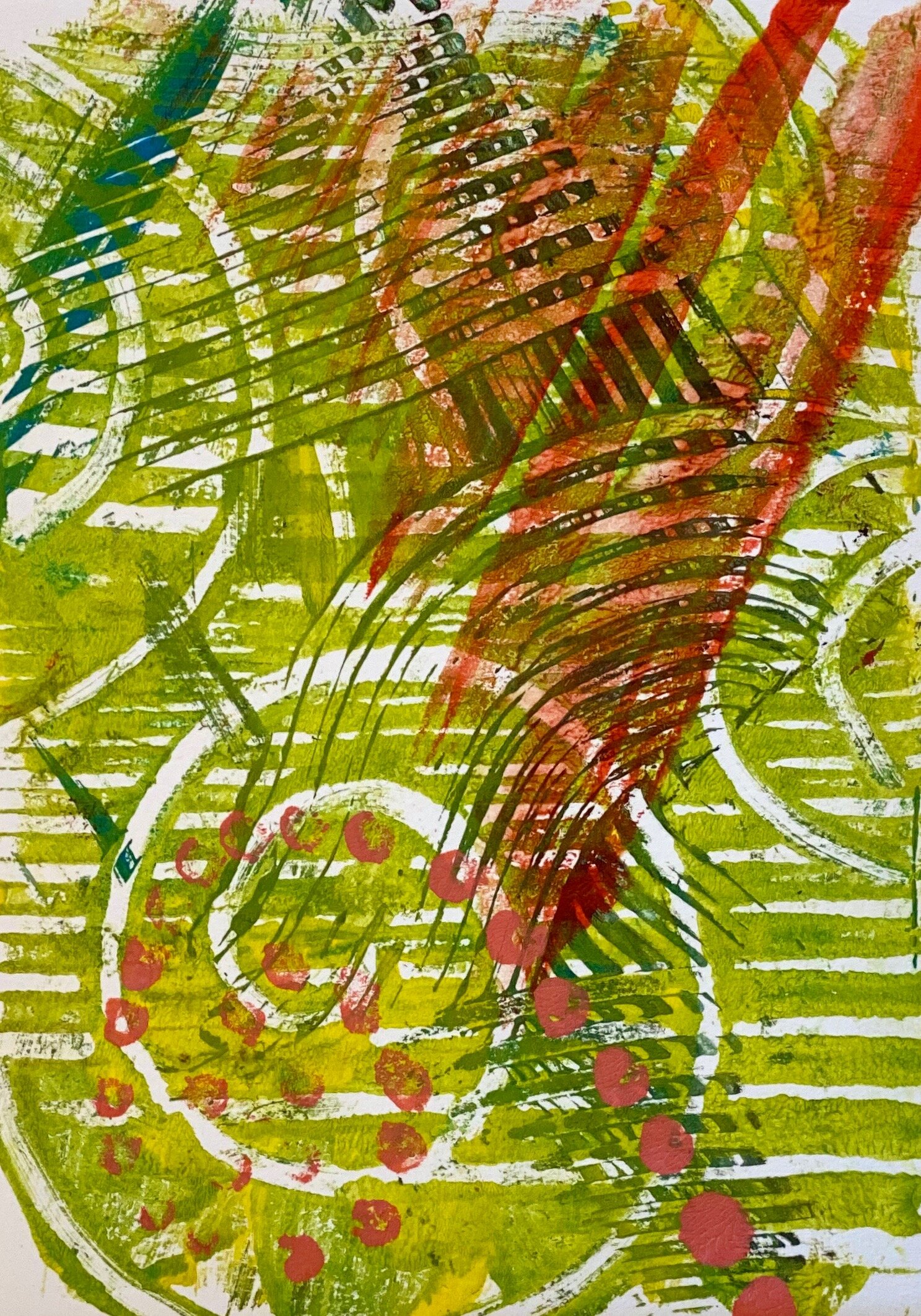 Pattern Monoprint III