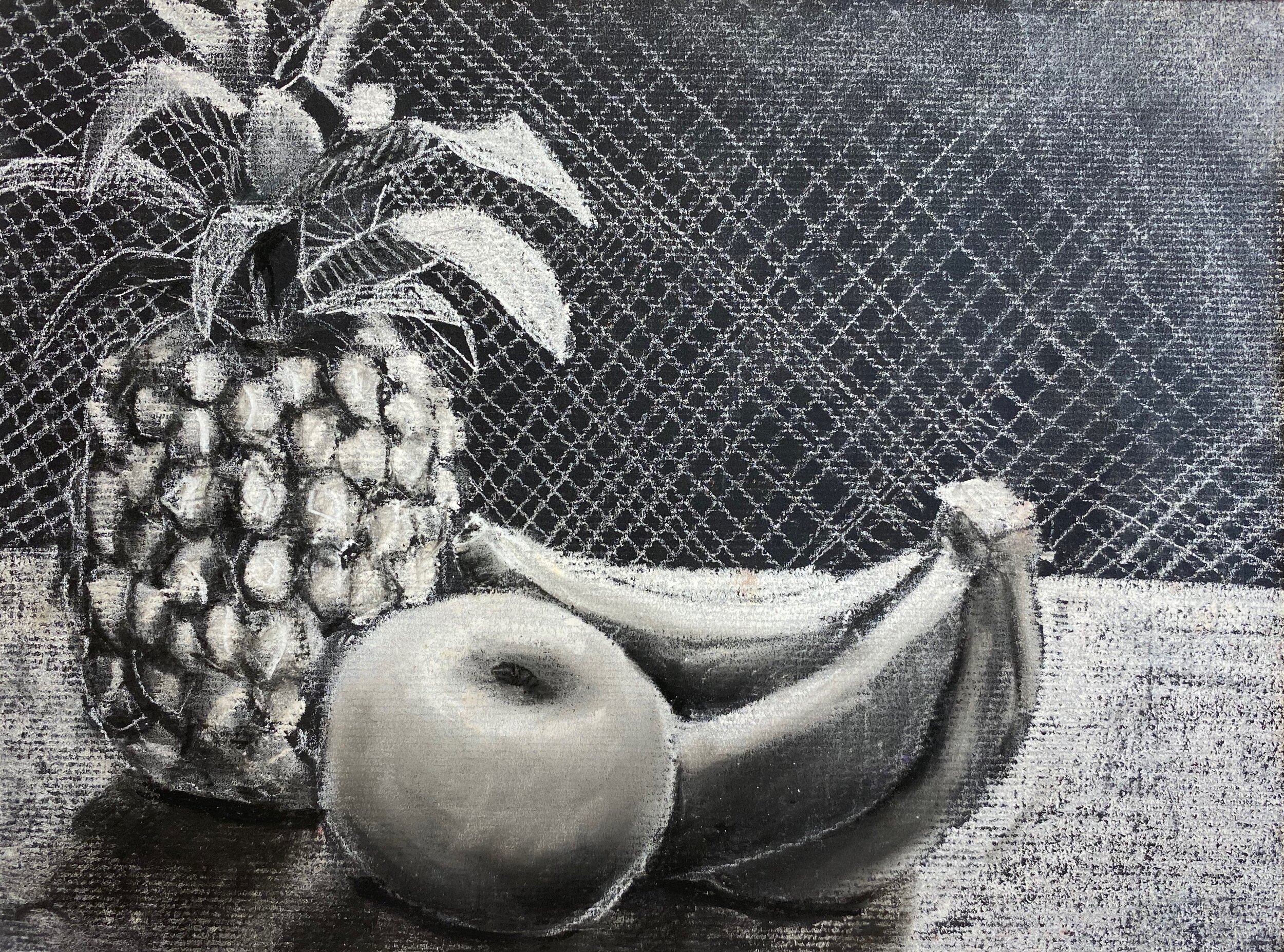 Fruit Still Life Drawing
