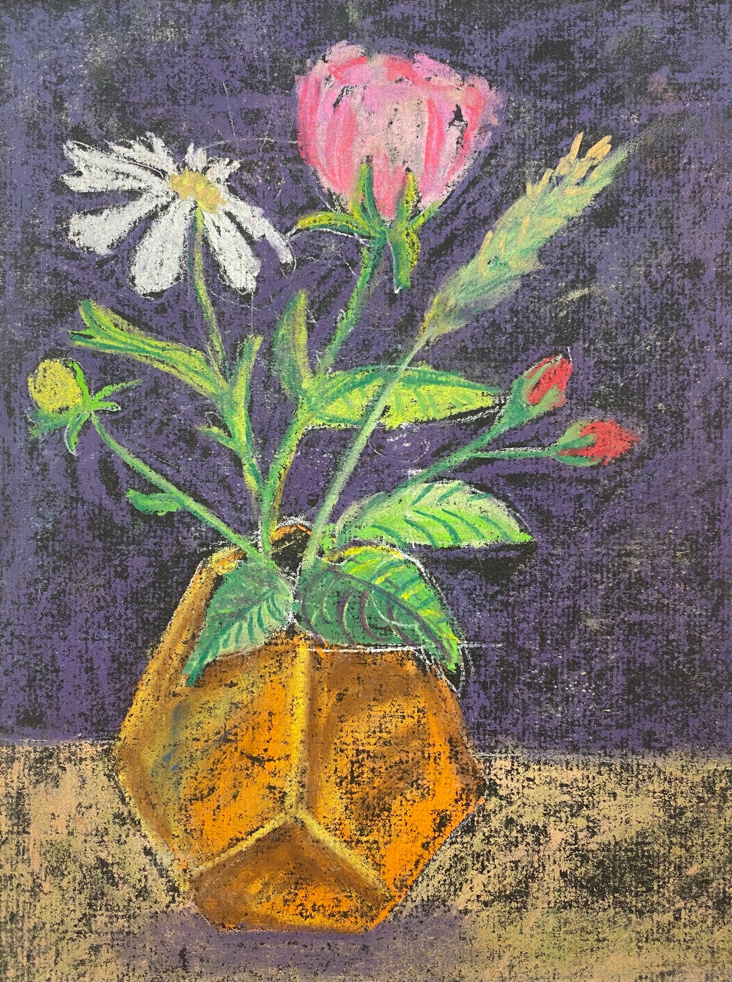 Flower Still Life in Pastels