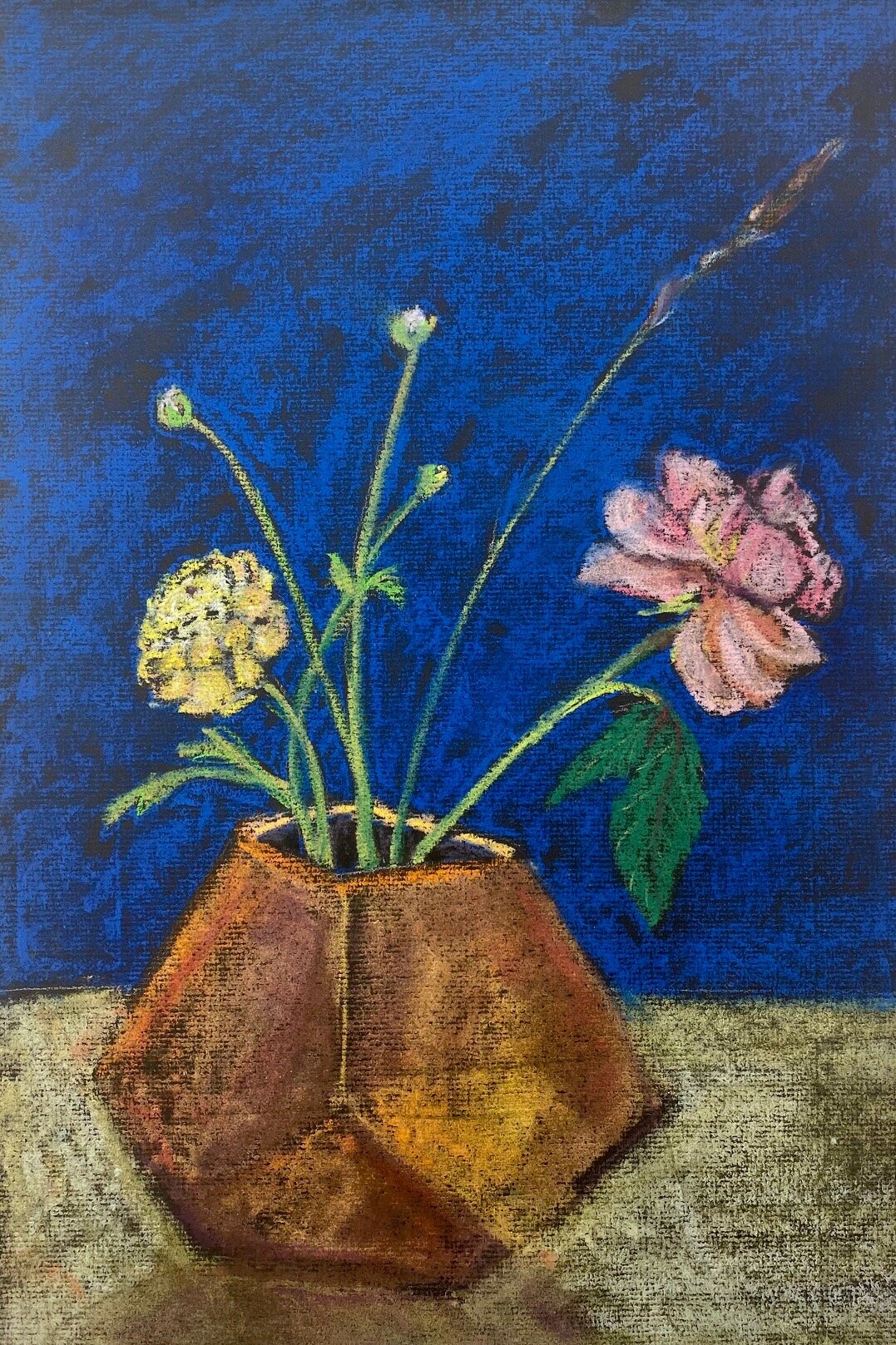 Flower Still Life in Pastels