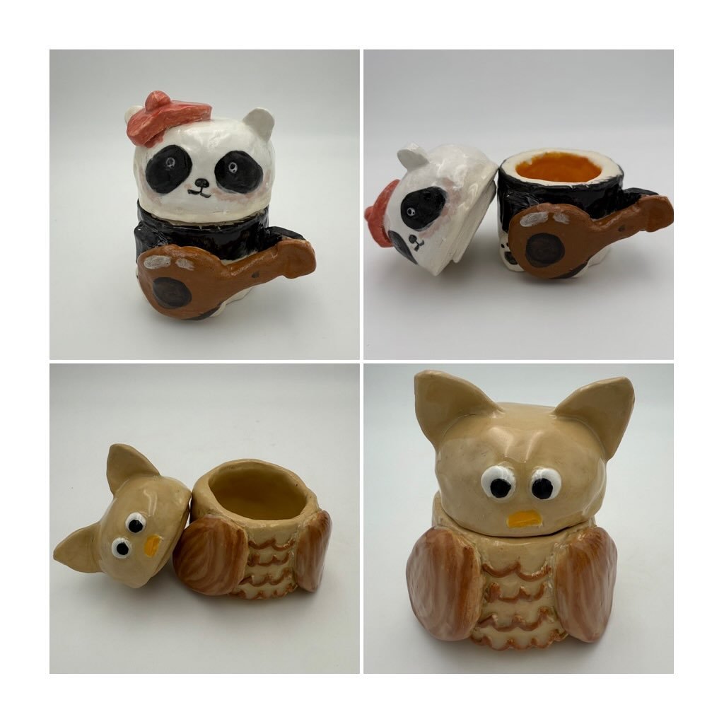 Can we just give these pinch pot jars made by our Rebel ceramics 8-11 y/o&rsquo;s a moment?! It&rsquo;s no small feat to match up two pinch pots to create a simple jar, let alone an inspired animal jar. Let&rsquo;s also not skip the fact that these j