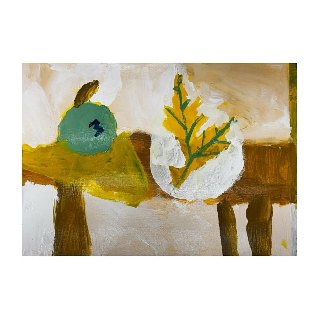 I could snuggle up with a cuppa tea, a fire, and look at this for hours. Loving this still life painting finished up by one of our Rebel Makers this morning. That color palette! Beauty!👏🏼👏🏼👏🏼