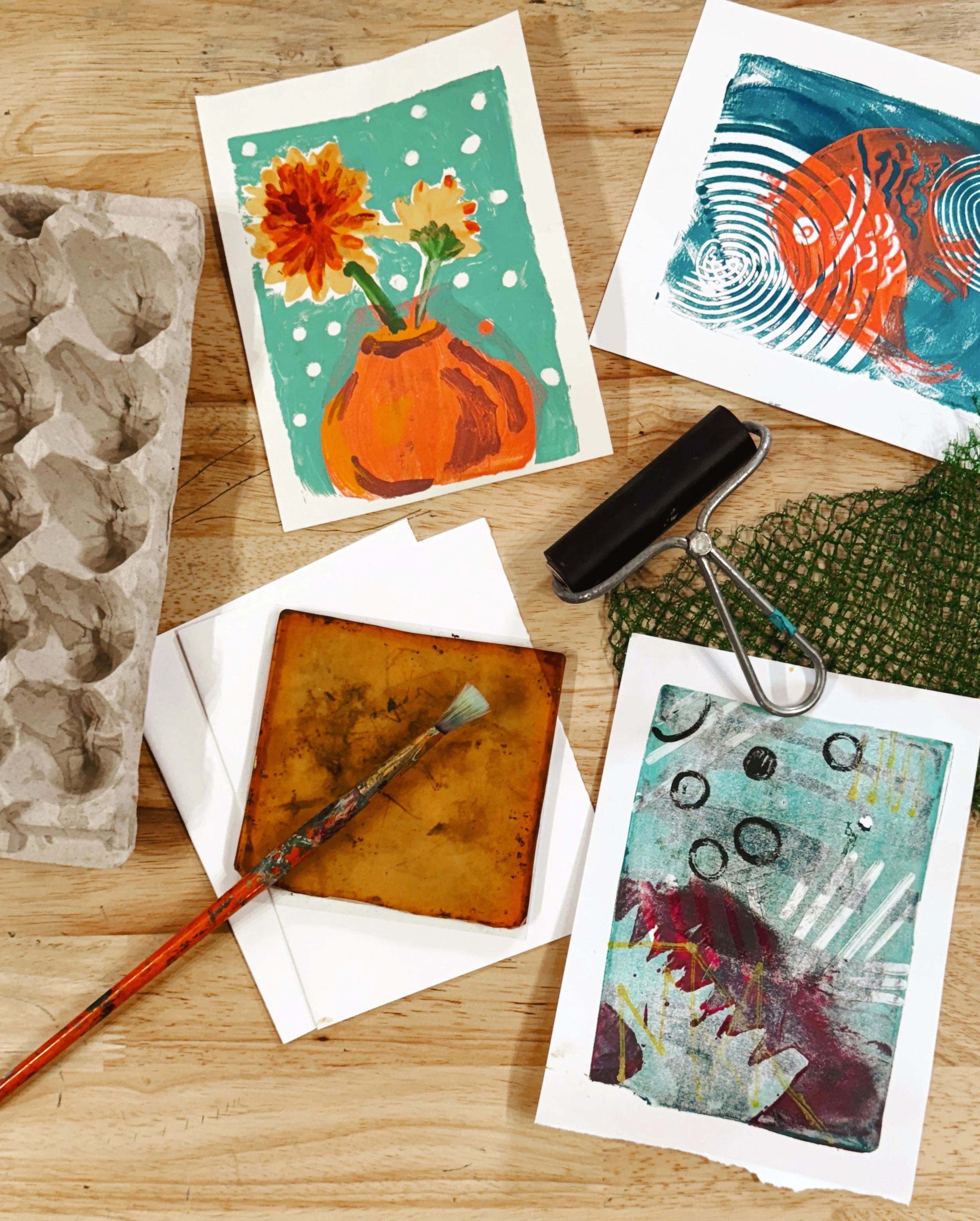 Adult Gelli Plate Printmaking Workshop