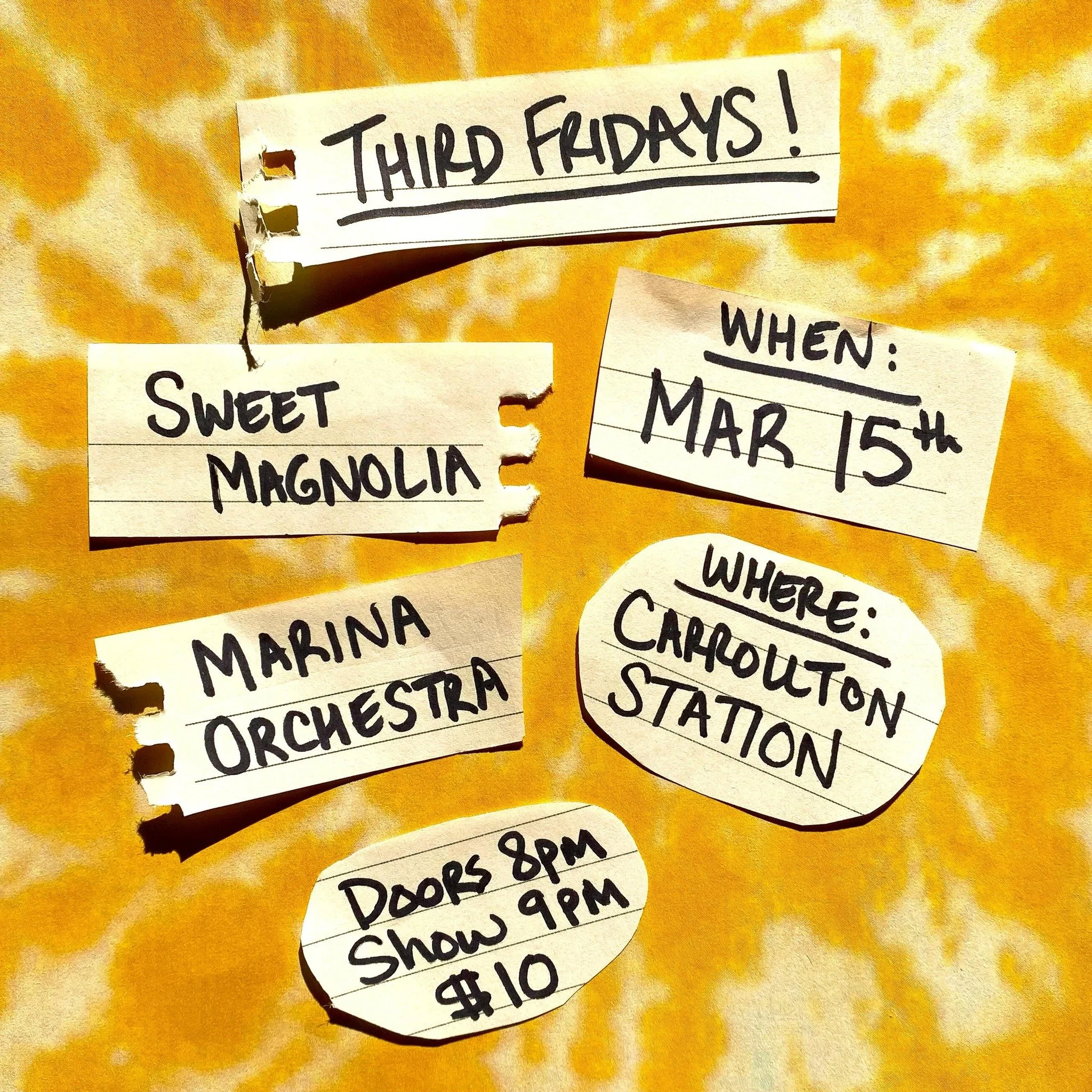 Exited to join @sweetmagnoliabrassband at @carrollton_station on March 15 
#marinaorchestra #neworleans #brassband #beachrock