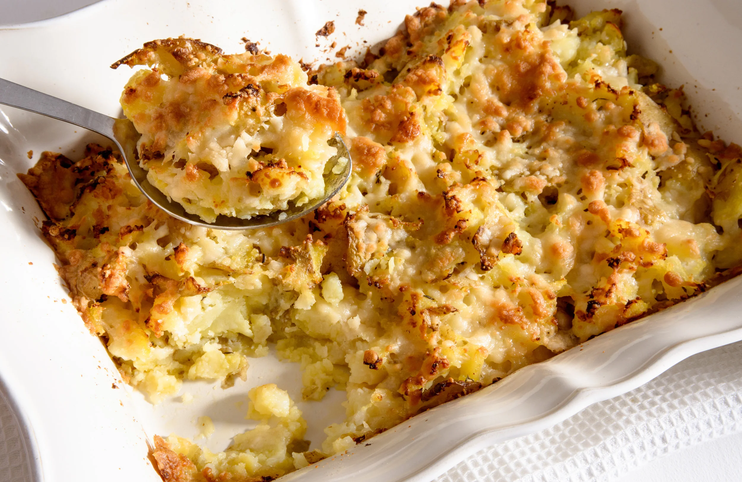 Crunchy on top, squidgy in the middle.
