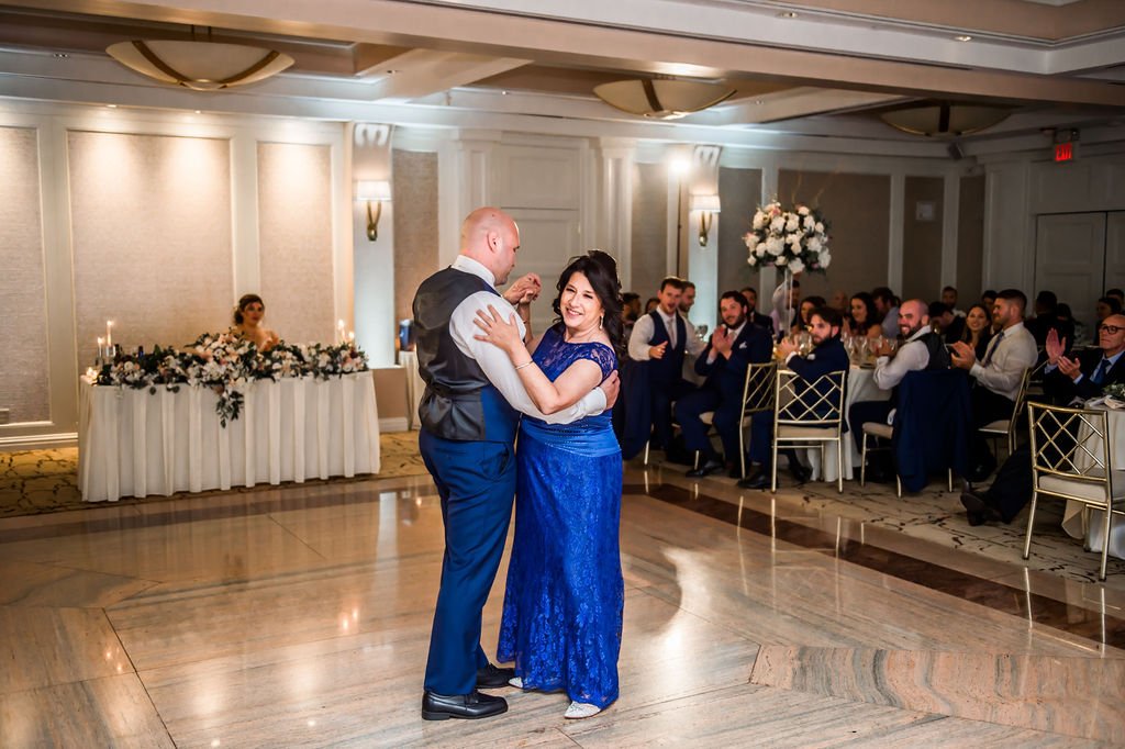 Mother and son first dance at Glen Island Harbour Club