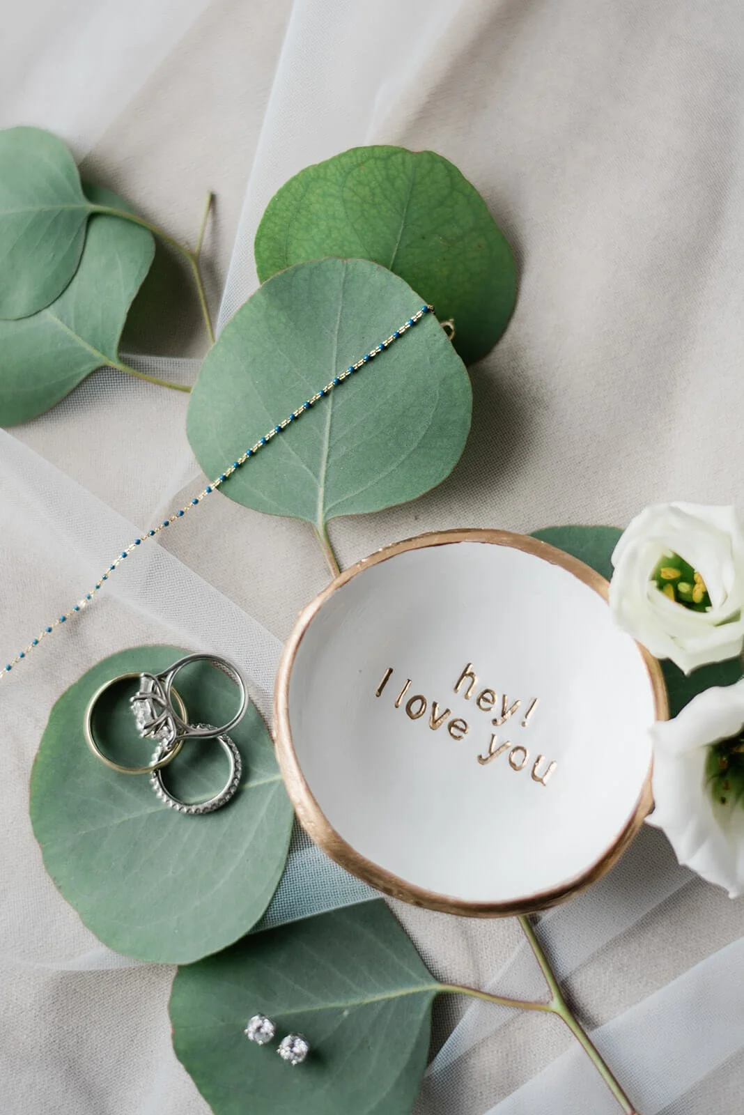 I Love You ring dish