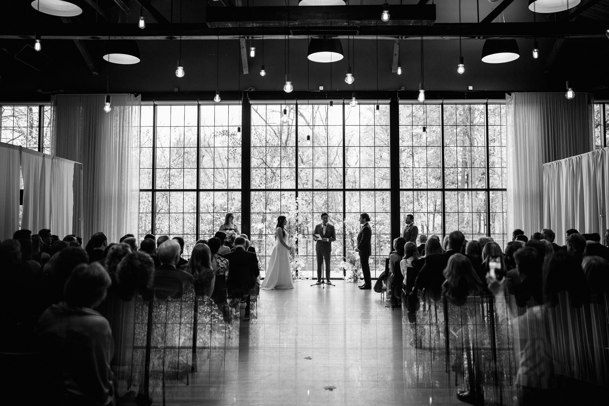 Wedding ceremony at The Roundhouse Beacon