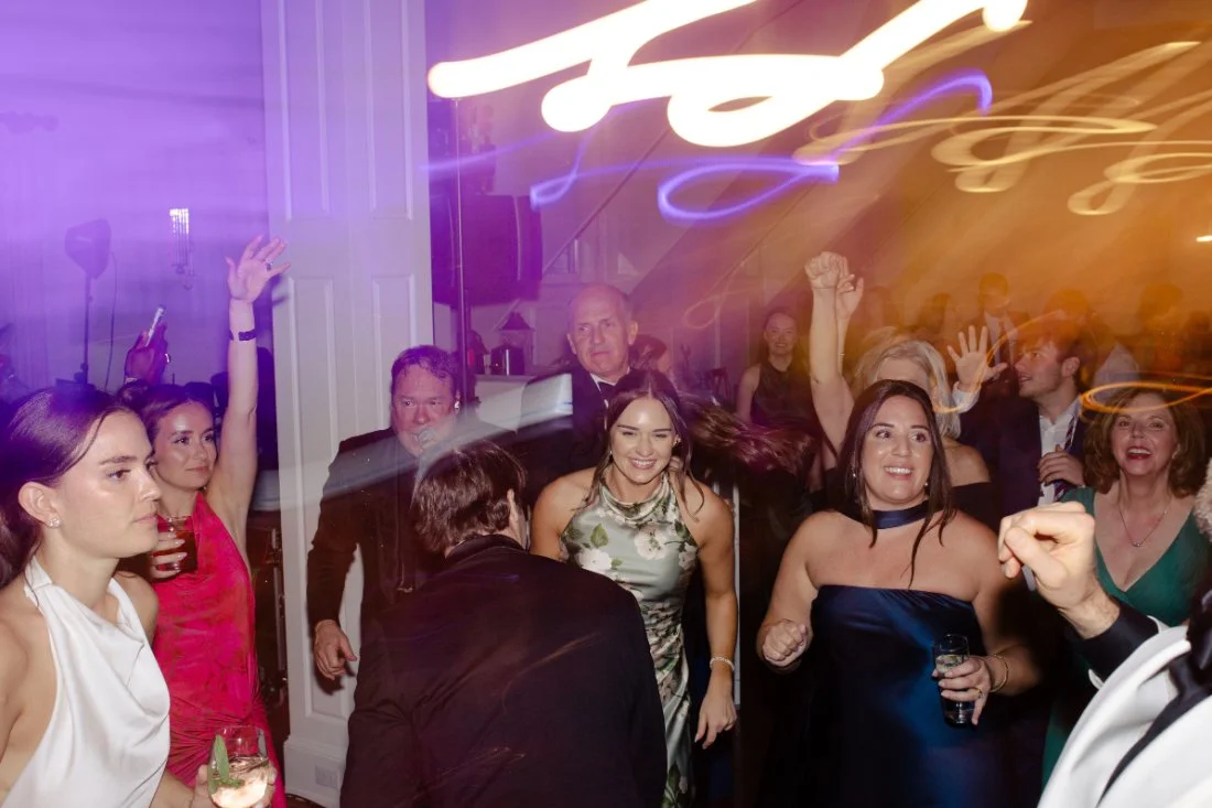 Guests dancing and celebrating together at Peconic Bay Yacht Club wedding