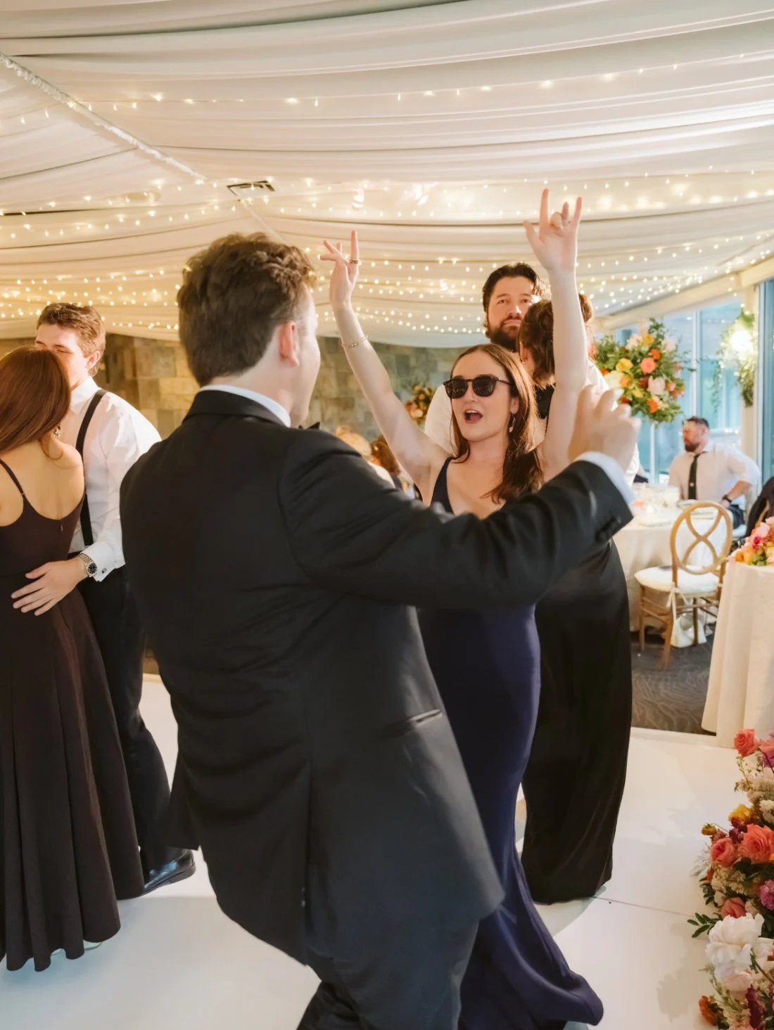 guests on the dance floor
