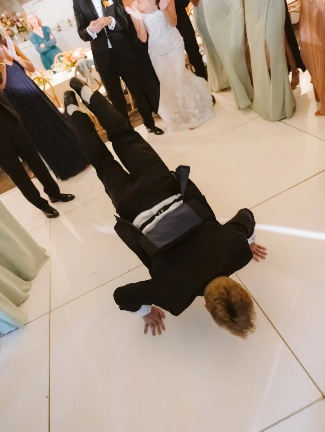 having some fun on the dance floor
