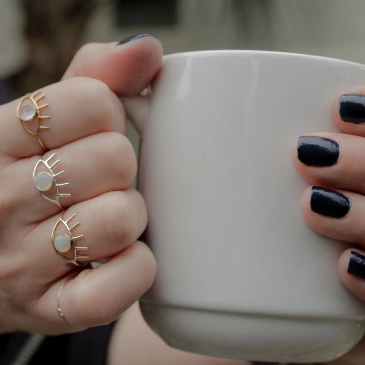 Protection Eye Ring-Metal Sugar Jewelry