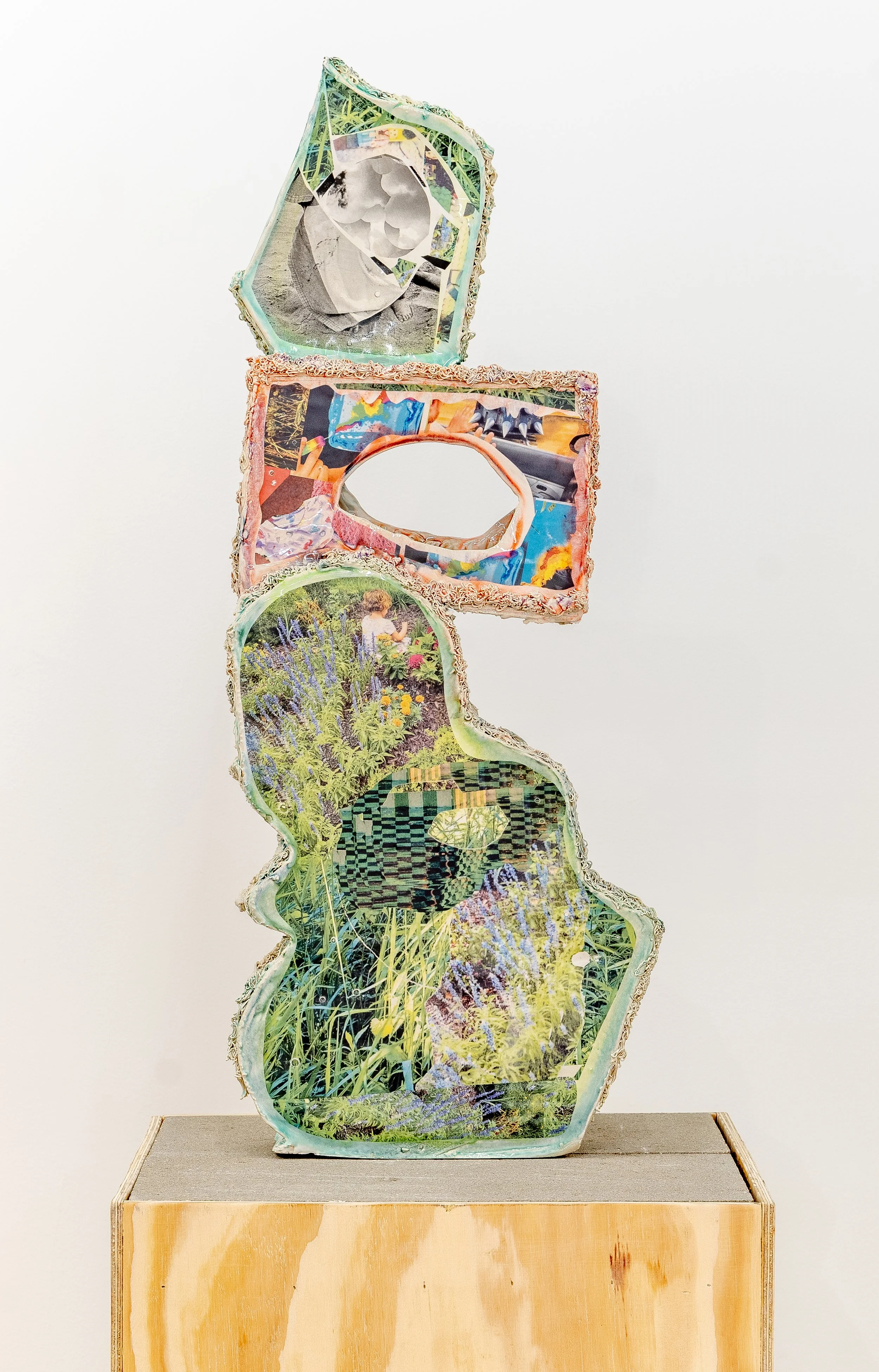 Lovely Head
2026
Glazed Ceramic, photographs
30”H x 12”W x 3 ¾”D