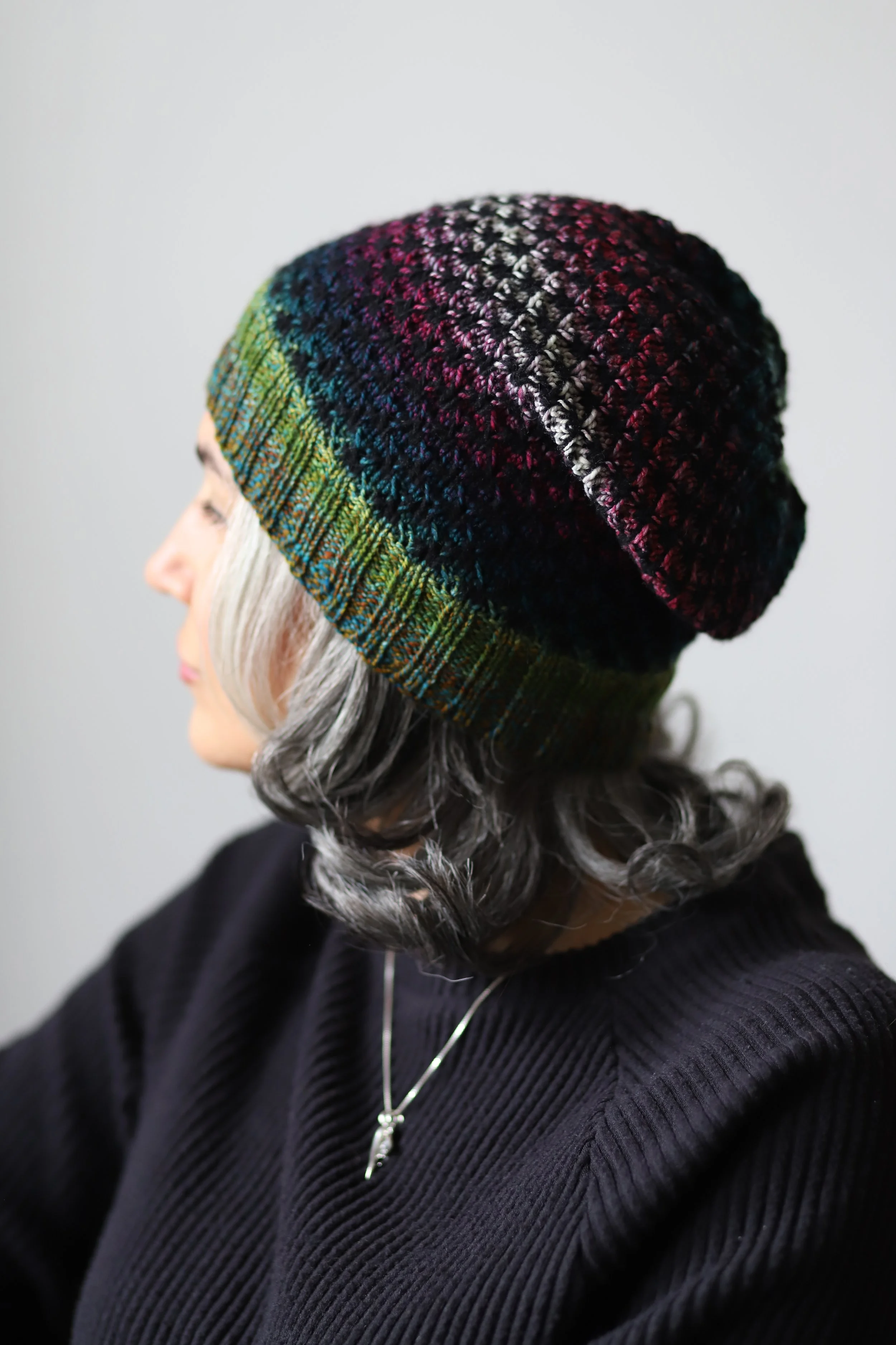 Two-Color Thorn Stitch at One More Row (Woodstock, GA)