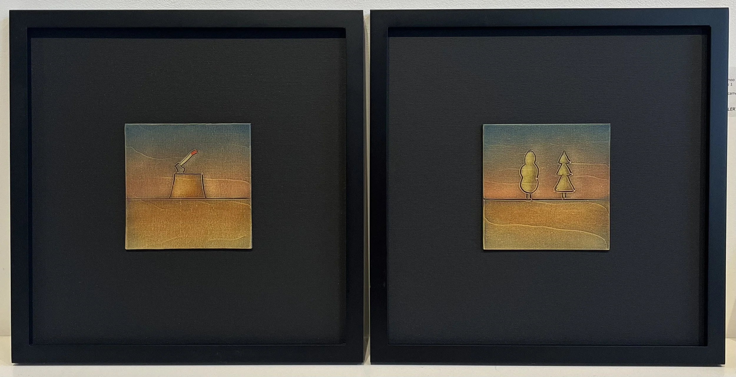 Richard Gorenko  |  Scenes From a Woodlot (diptych)