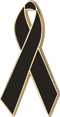 black awareness ribbons, awareness ribbons