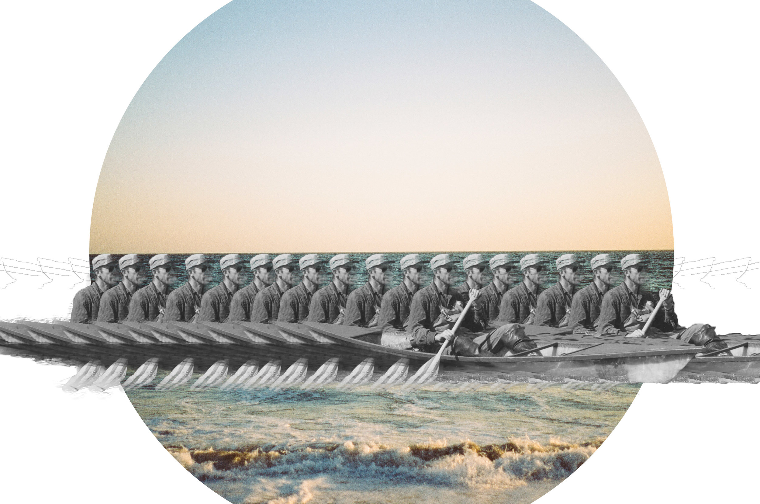 Rowing Ghosts and Lines