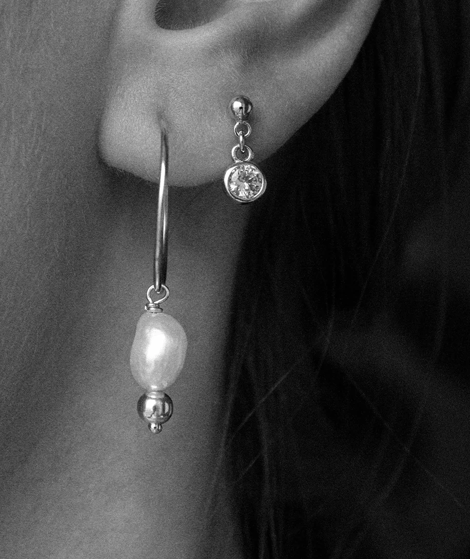 bw Akoya Sphere hoop and Marie earring Neinties.jpg