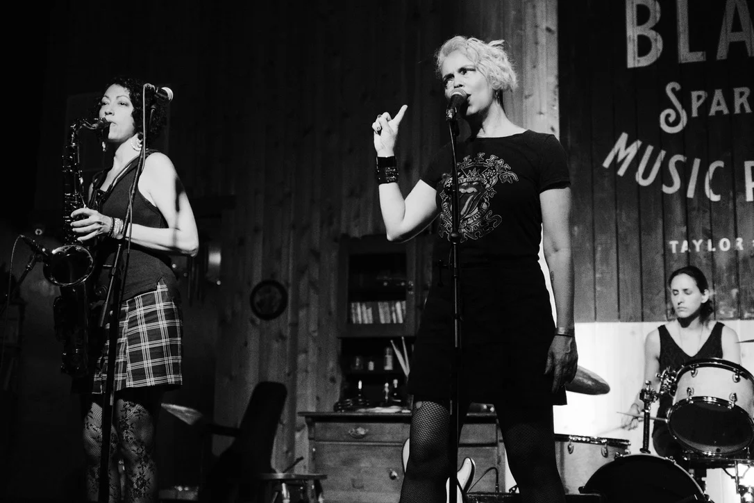 Vangie gets sassy at Black Sparrow