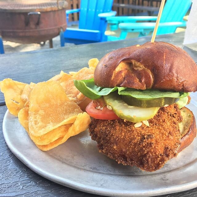 This Fried Cod Sandwich 🙌. It will be here alllllll day long! Live music with The Trilby Brothers from 7-10pm. It&rsquo;s gonna be a great day at the Top!