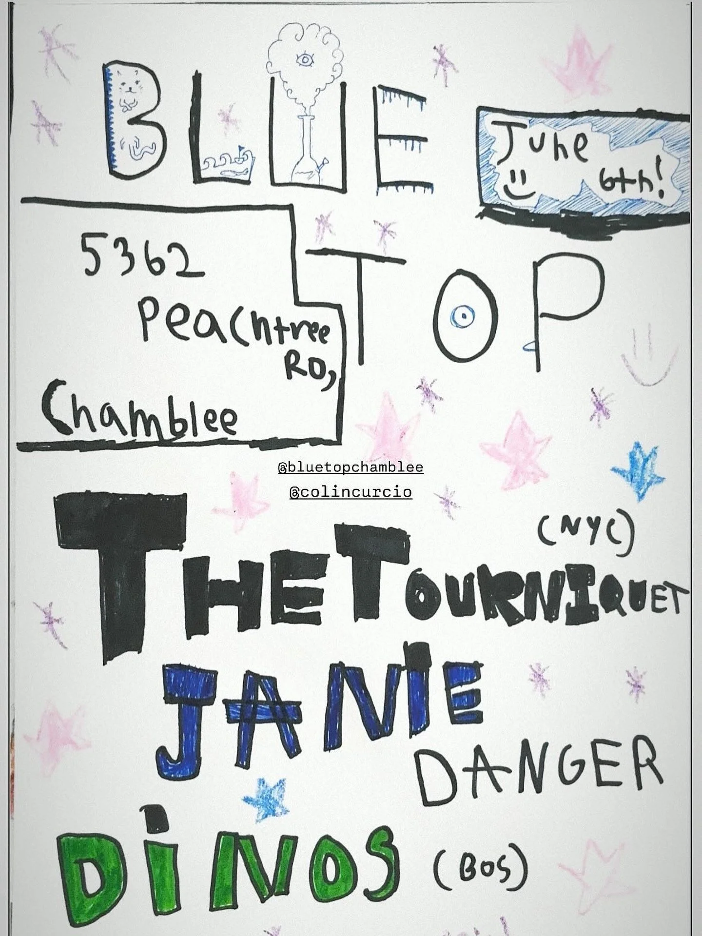 *** THIS FRIDAY *** 
  3 Punk Rock Bands are taking over Bluetop starting at 8pm. If you like this type of music you do NOT want to miss this! We plan on having a really fun and packed night so grab your friends and bring them on over to Bluetop for 